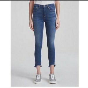 Rag & Bone High Rise Ankle Skinny Jeans